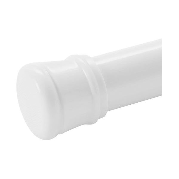 White Adjustable Tension Curtain Rod 41-76 inches