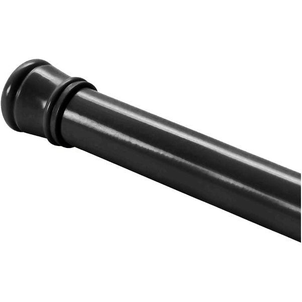 Black Adjustable Tension Curtain Rod 41-76 inches