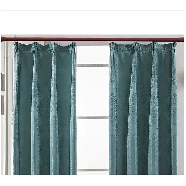 Burgundy Adjustable Tension Curtain Rod 41-76 in.