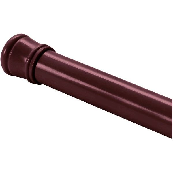 Burgundy Adjustable Tension Curtain Rod 41-76 in.