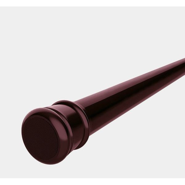 Burgundy Adjustable Tension Curtain Rod 41-76 in.