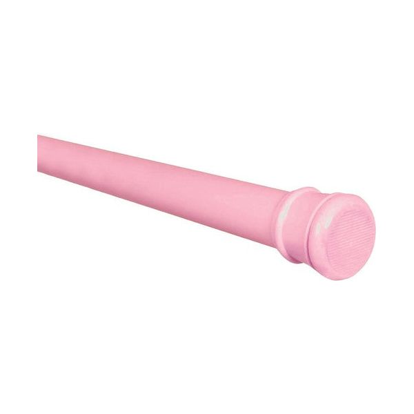 Pink Adjustable Tension Curtain Rod 41-76 inches