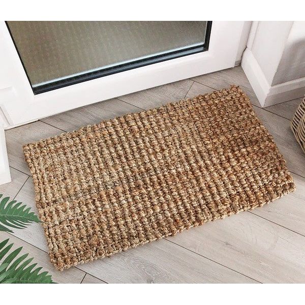 2x3 Feet Jute Hand-Woven Braided Door Mat Area Rug