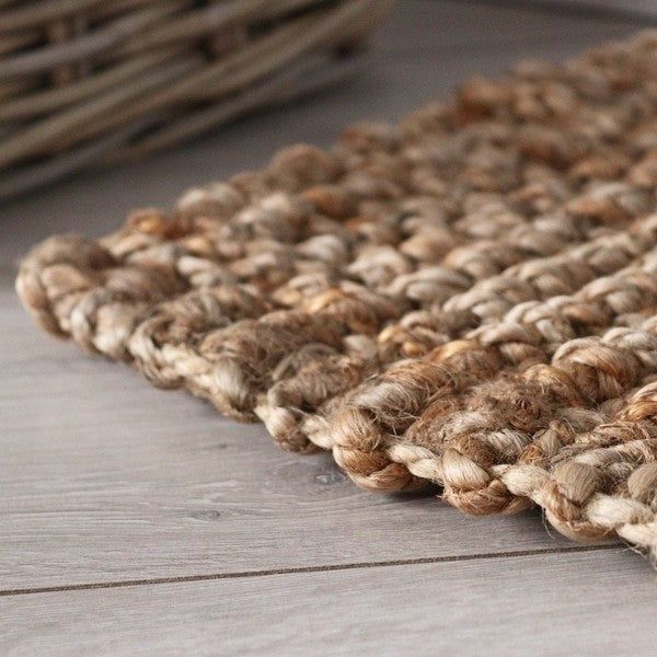 2x3 Feet Jute Hand-Woven Braided Door Mat Area Rug