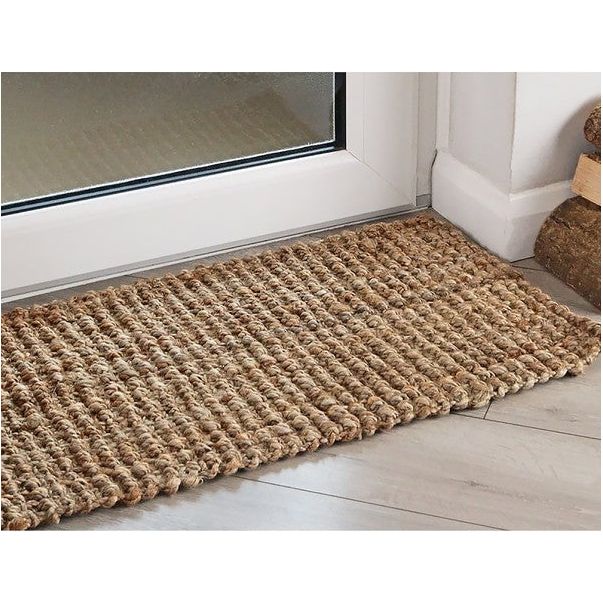 2x3 Feet Jute Hand-Woven Braided Door Mat Area Rug