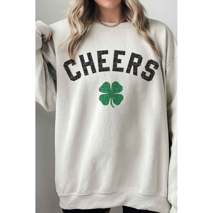 Cheers St Patrick's Oversized Sweatshirt