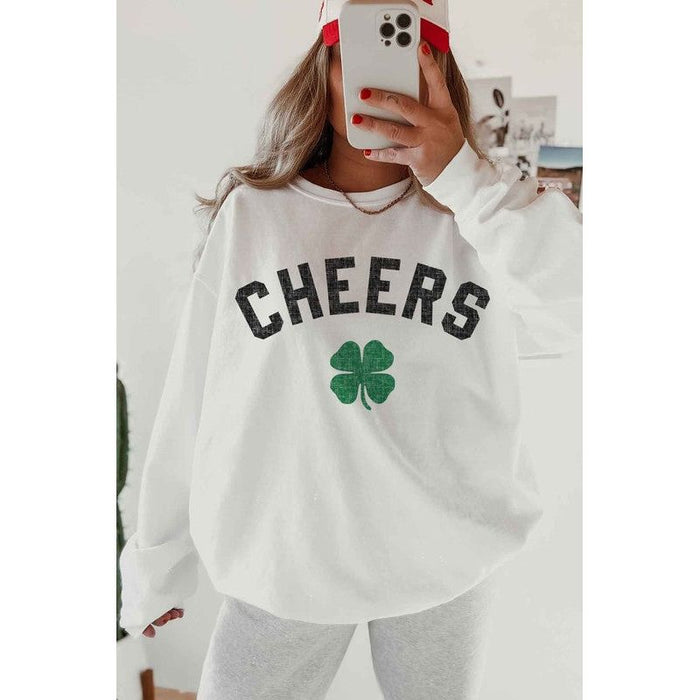 Cheers St Patrick's Oversized Sweatshirt