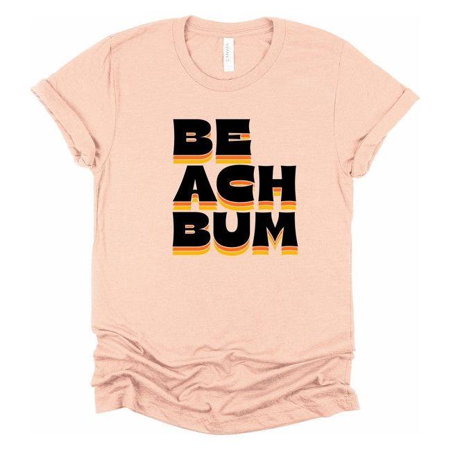 Beach Bum Shadowed Graphic Tee