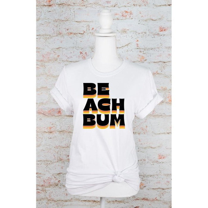 Beach Bum Shadowed Graphic Tee