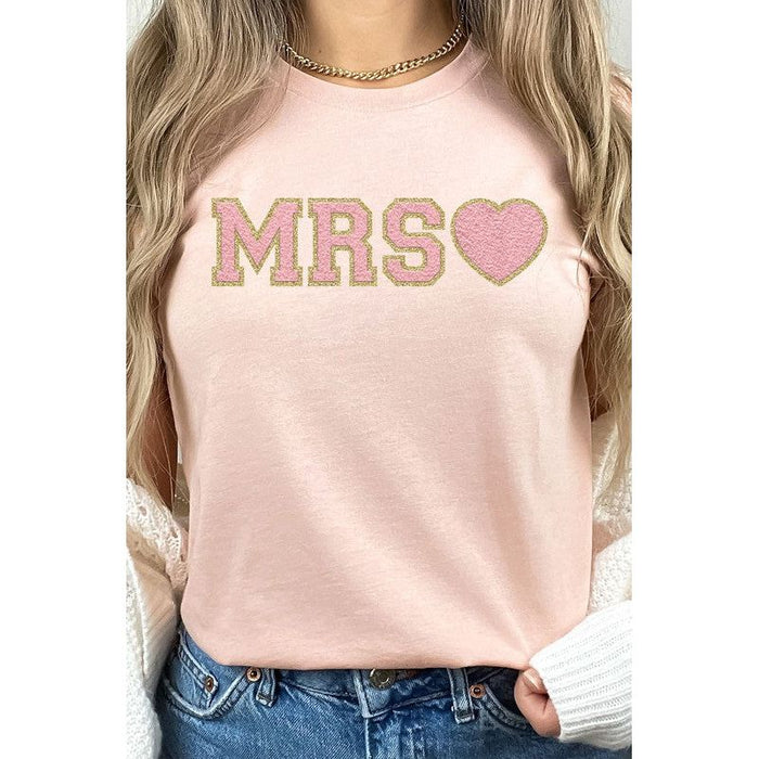 Mrs. Faux Chenille Graphic PLUS Tee