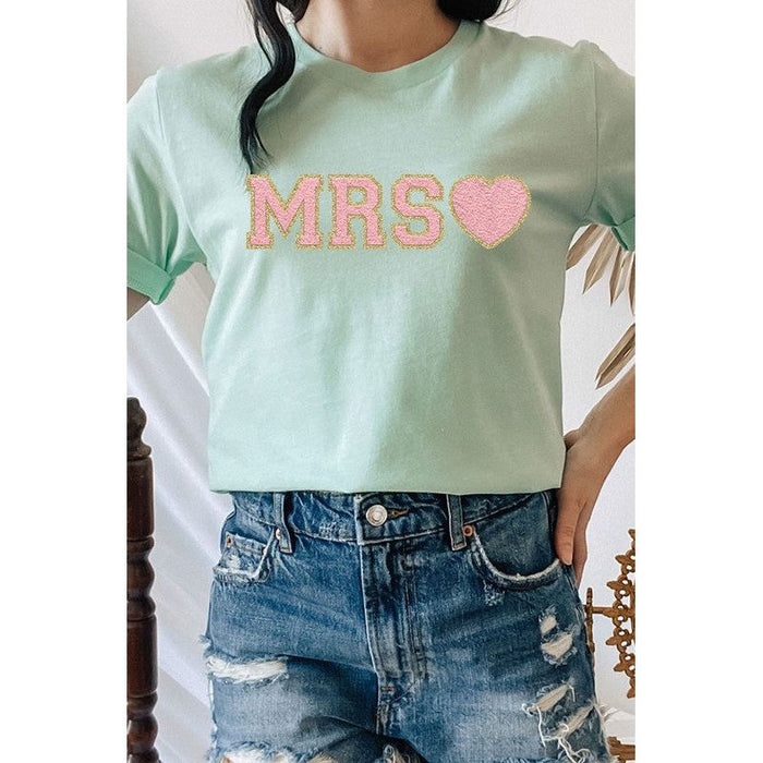 Mrs. Faux Chenille Graphic Tee