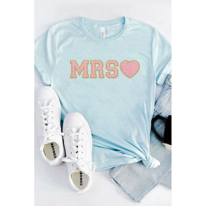 Mrs. Faux Chenille Graphic PLUS Tee