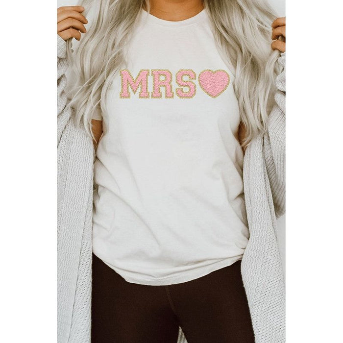 Mrs. Faux Chenille Graphic Tee