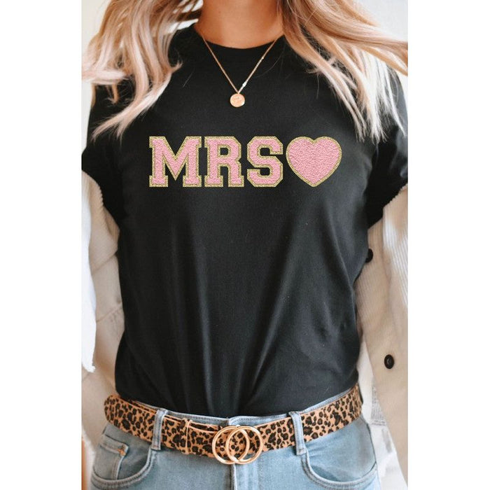 Mrs. Faux Chenille Graphic Tee