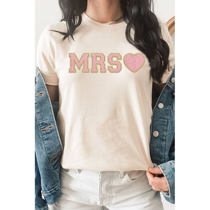 Mrs. Faux Chenille Graphic PLUS Tee