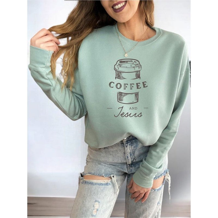 Coffee and Jesus Bella Canvas Crewneck Sweatshirt