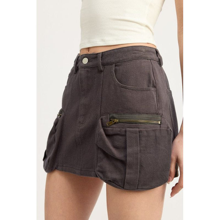 Cargo Mini Skirt