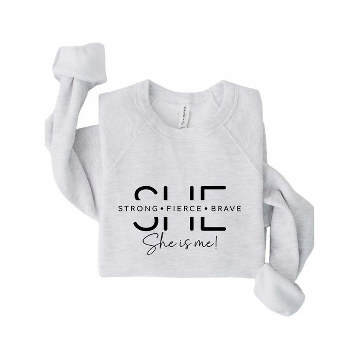 She Is Strong. She is me Bella Premium Sweatshirt