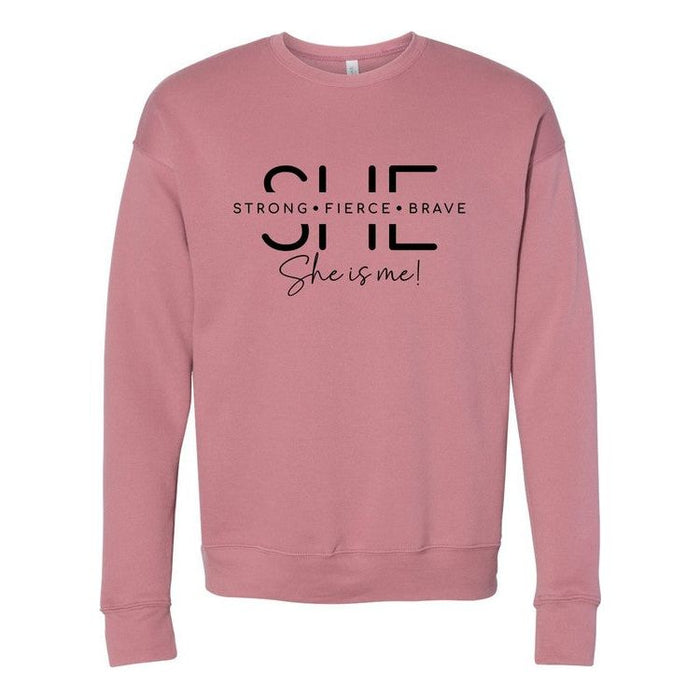 She Is Strong. She is me Bella Premium Sweatshirt