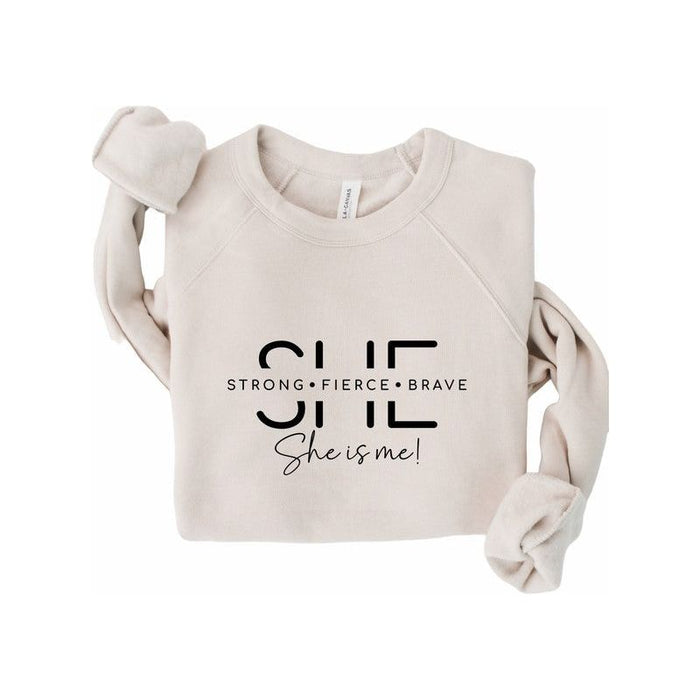 She Is Strong. She is me Bella Premium Sweatshirt