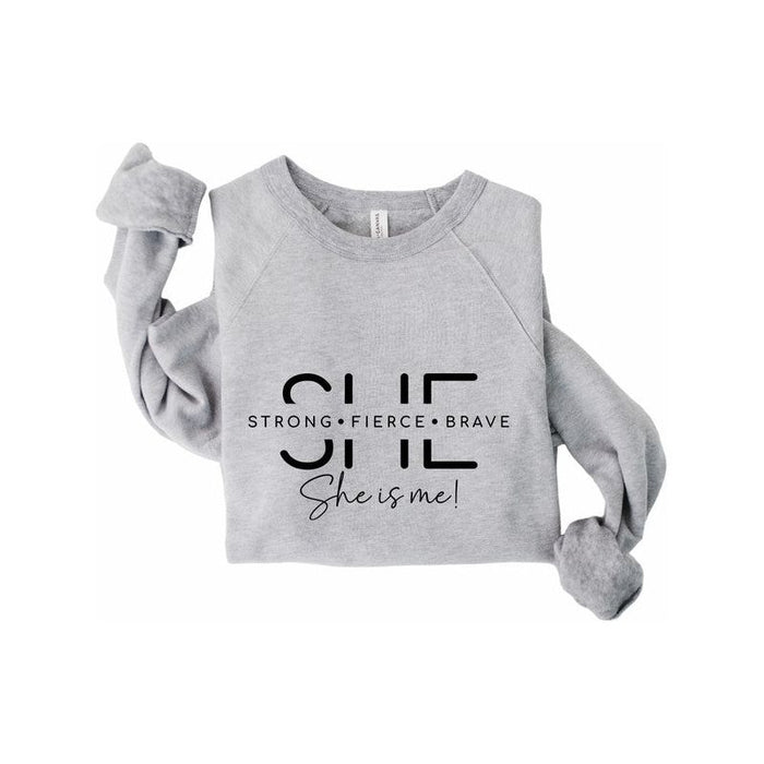 She Is Strong. She is me Bella Premium Sweatshirt