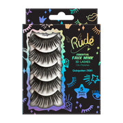 Rude Cosmetics Essential Faux Mink 3D Lashes 5 Multi-Pack False Eyelashes