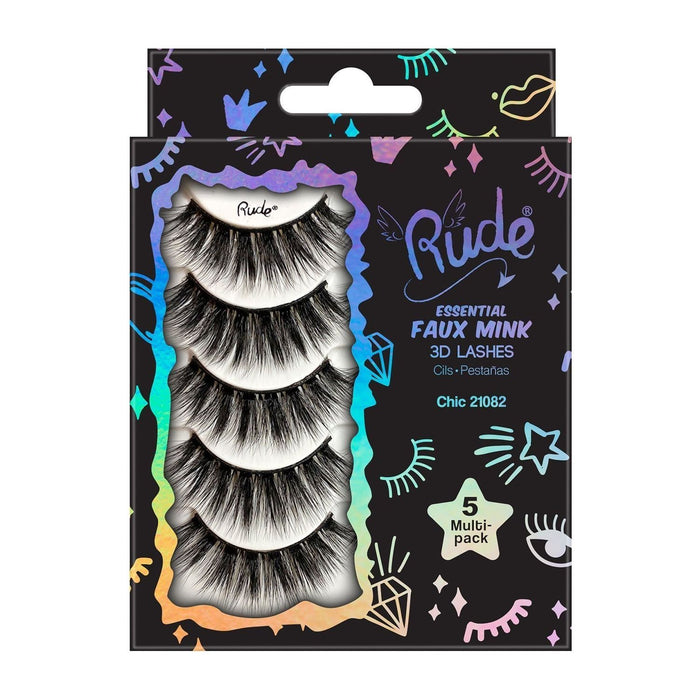 Essential Faux Mink 3D Lashes 5 Multi-Pack