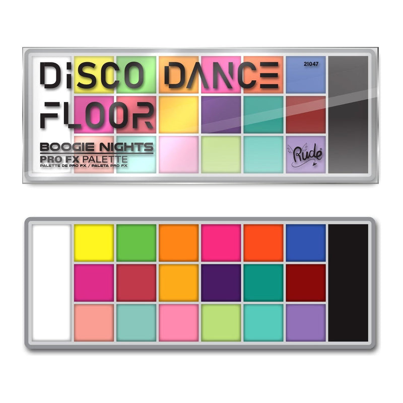 Rude Cosmetics Disco Dance Floor ProFX Palette - Boogie Nights Makeup
