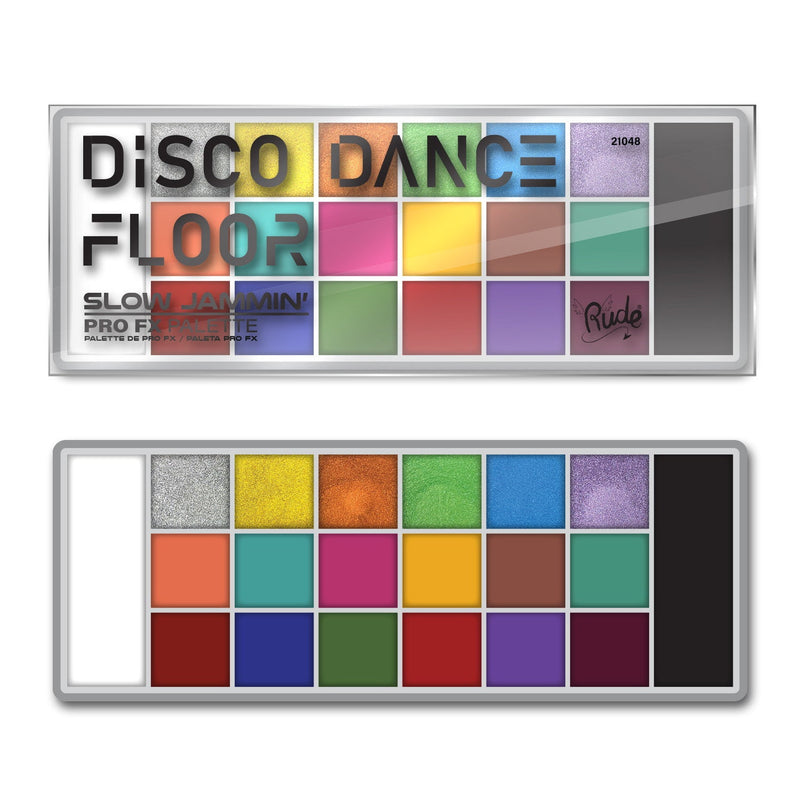 Rude Cosmetics Disco Dance Floor ProFX Palette - Slow Jammin' Makeup