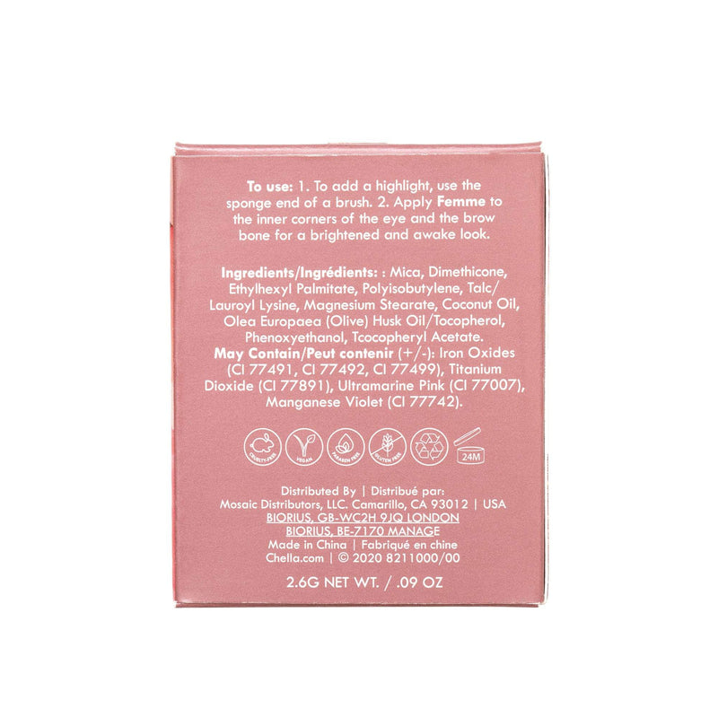 Chella eyeshadow refill femme pearl - pearl-esque Brow & Eye