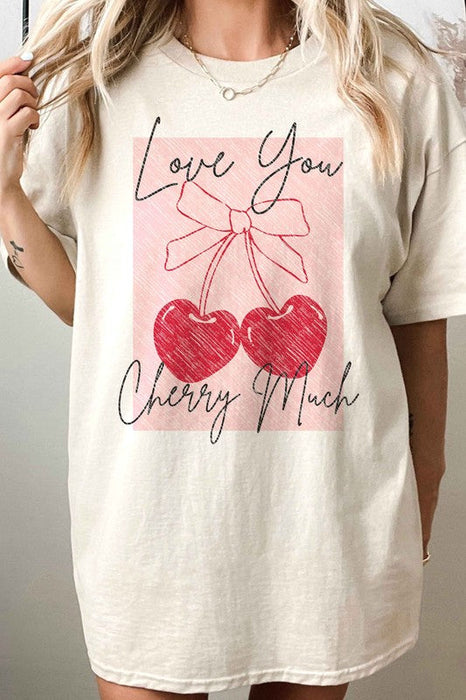 Love You Cherry Much Oversized Tee