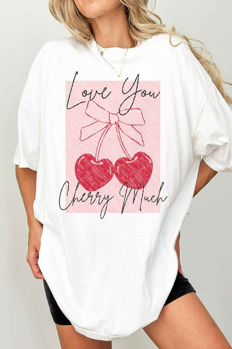 Love You Cherry Much Oversized Tee