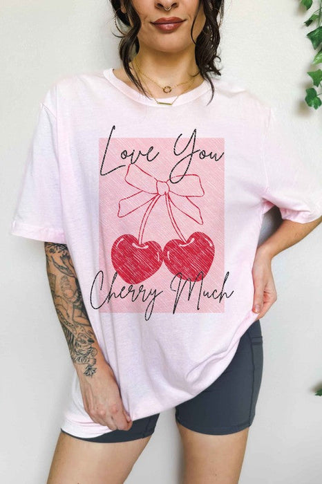 Love You Cherry Much Oversized Tee