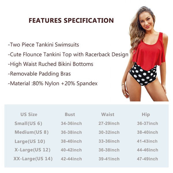 Women's High Neck Two Piece Bathing Suits Swimwear