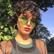 zeroUV Rimless Monoblock Cut PC Color Lens Rimless Sunglasses A368 Sunglasses