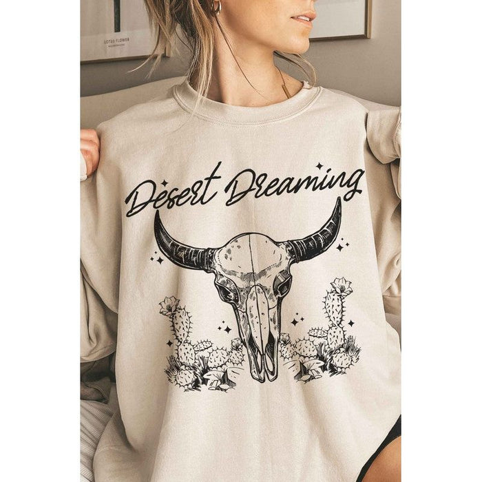 Desert Dreaming Western Oversized Sweatshirt