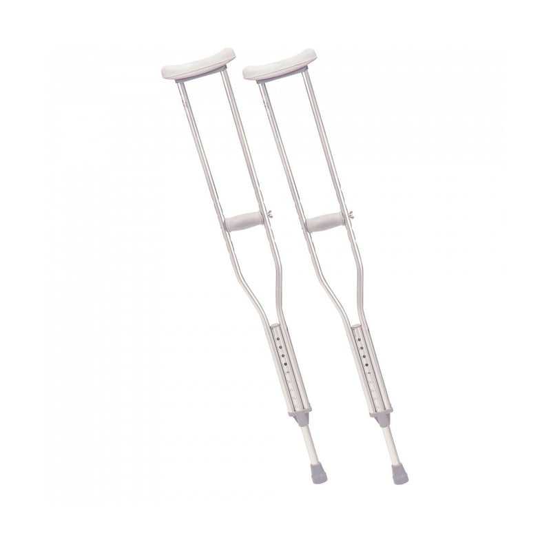 Drive Medical Drive Medical Walking Crutches With Underarm Pad And Handgrip, Tall Adult, 1 Pair Crutches