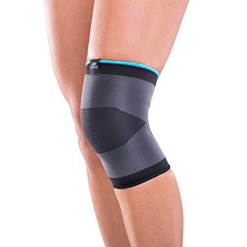 DonJoy Advantage DonJoy Advantage DA161KS01-BLK-L Slip-on Elastic Knee Sleeve For Sprains, Strains, Swelling, Soreness, Arthritis, Easy To Apply Stretch Elastic With Expansion Panels, Black, Small Fits 13" To 14" Personal Care
