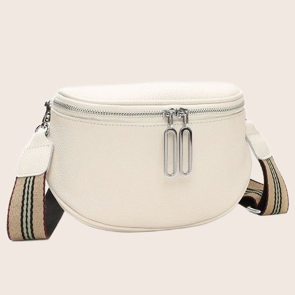 Genuine Leather Sling Crossbody Bag