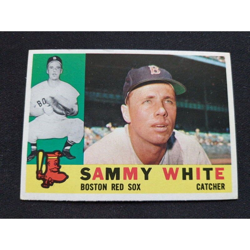 1960 1960 Topps Baseball Card #203 – Sammy White (Boston Red Sox) Baseballs