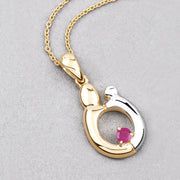 Bids.com 0.20 Carat Genuine Ruby .925 Sterling Silver Pendant Pendants