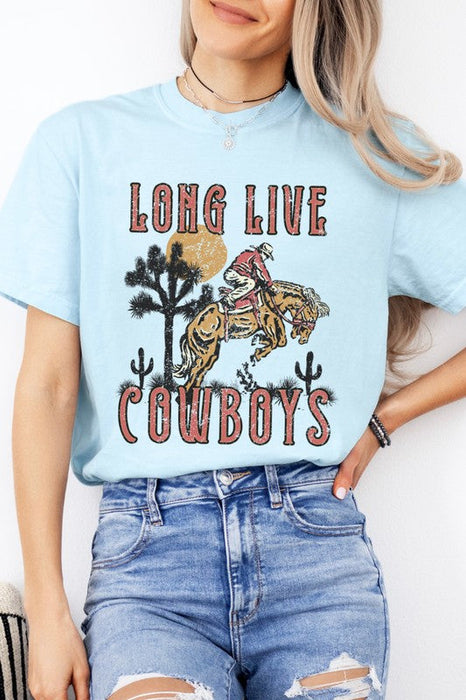 Long Live Cowboys Country Western Graphic Tee