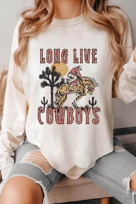 Long Live Cowboys Country Western Graphic Tee