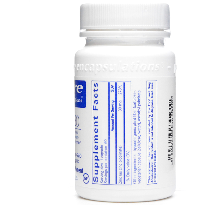 Pure Encapsulations Pure Encapsulations Zinc 30, 60 Capsules Vitamins & Supplements