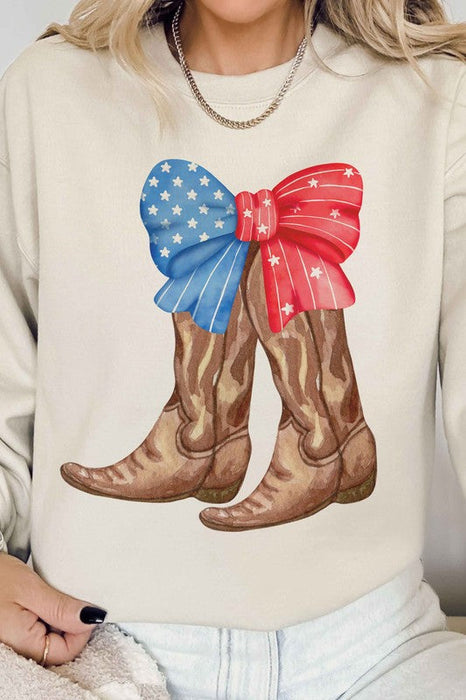 American Cowboy Boots Graphic Sweatshirt