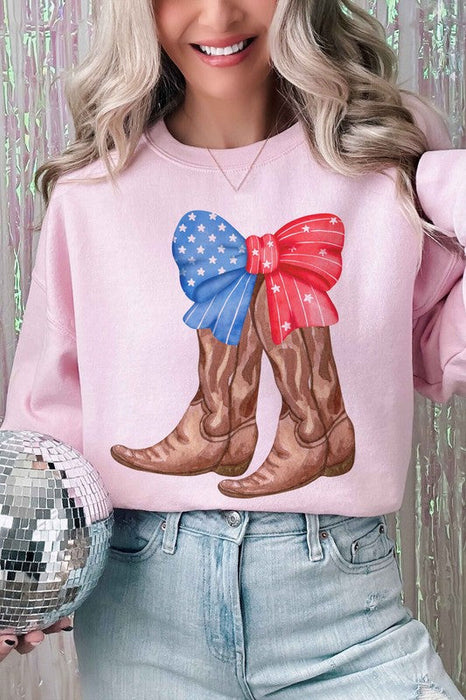 American Cowboy Boots Graphic Sweatshirt