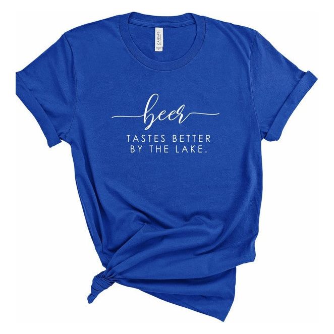 Beer Tastes Better By The Lake Graphic Tee