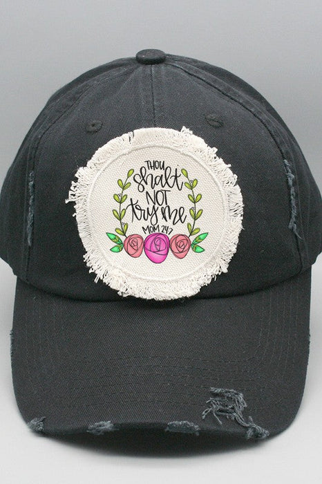 Mother's Day Thou Shall Not Try Me Patch Hat