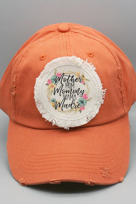 Mother's Day Mother Mommy Madre Patch Hat