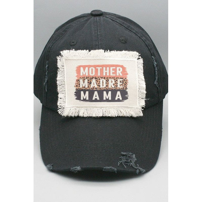 Mother's Day Mother Madre Mama Block Patch Hat